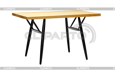 Wooden table on white | High resolution stock photo |ID 3318505