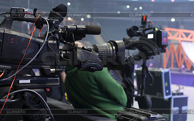 Galería Televisión Broadcast. botón en el control | Foto de alta resolución |ID 5959138